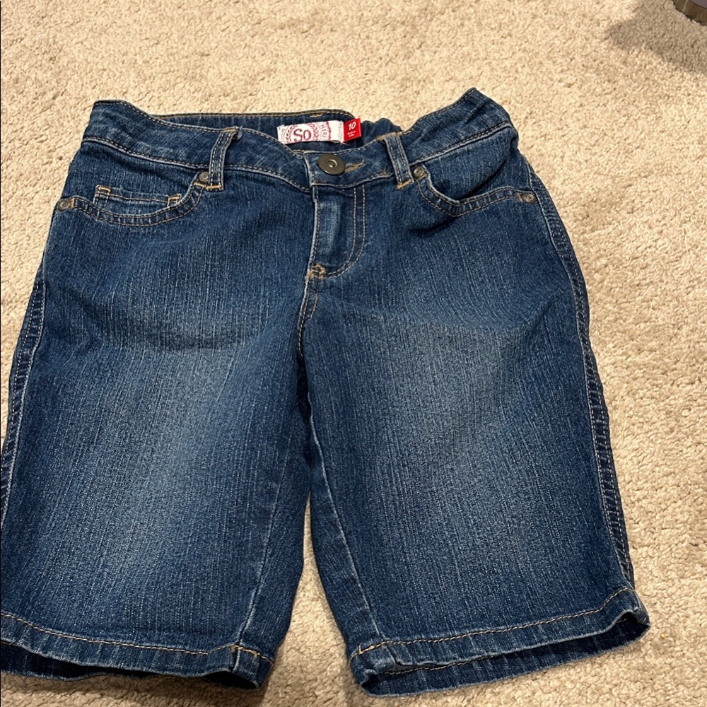 SO Dark Blue Denim Shorts